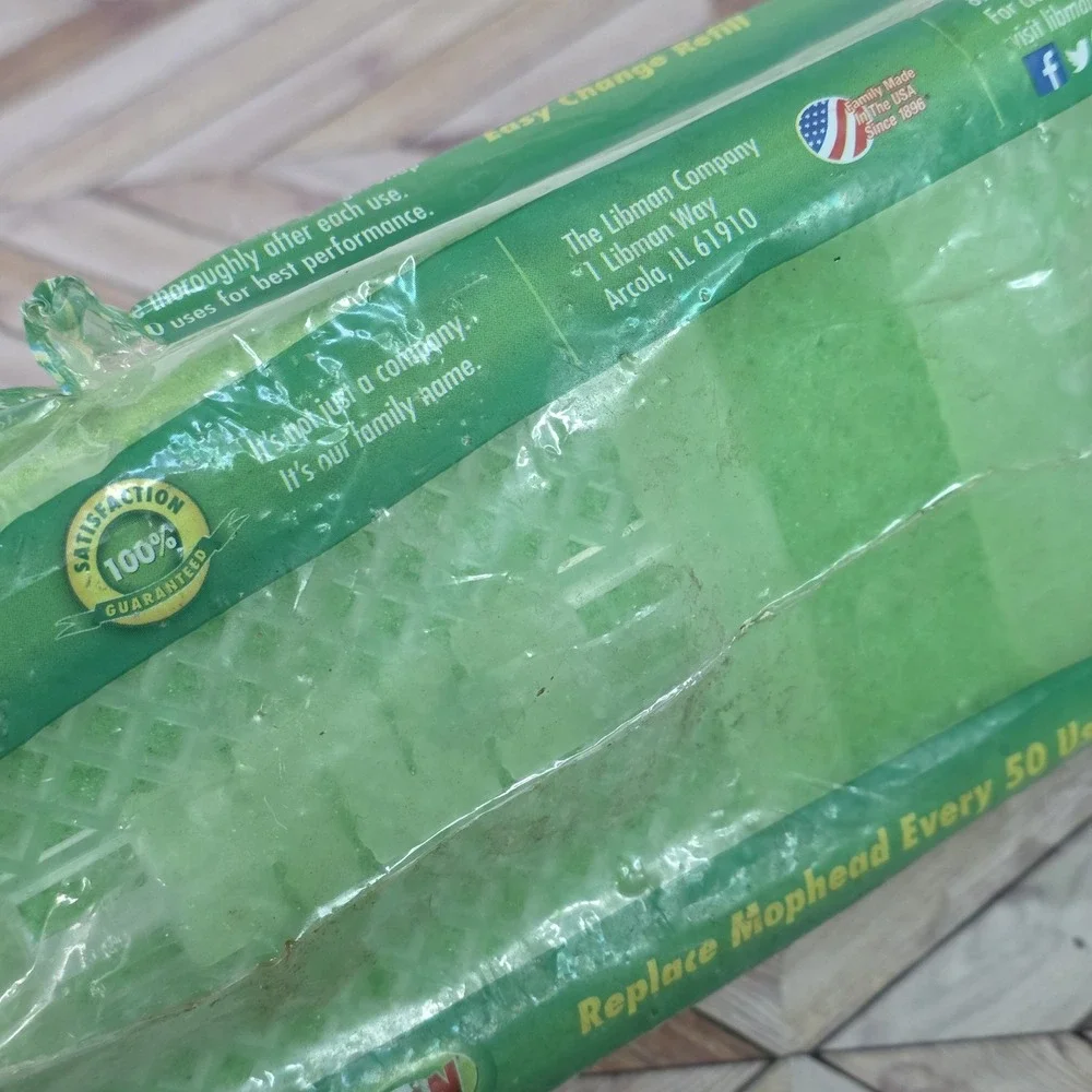 Genuine Libman Big Gator Mop Head 1 Refill Sponge Green Super Absorbant